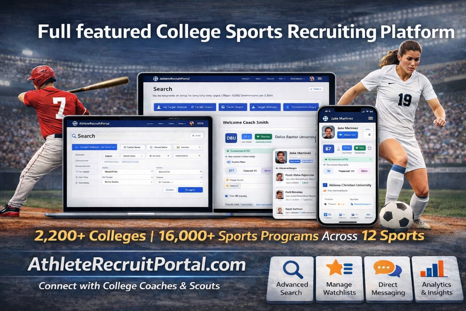 Athlete Recruit Portal Platform
